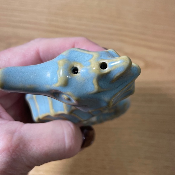 Pfaltzgraff Beachcomber Seahorse & Scallop Shell Salt & Pepper Shakers Ocean HTF - Picture 4 of 11